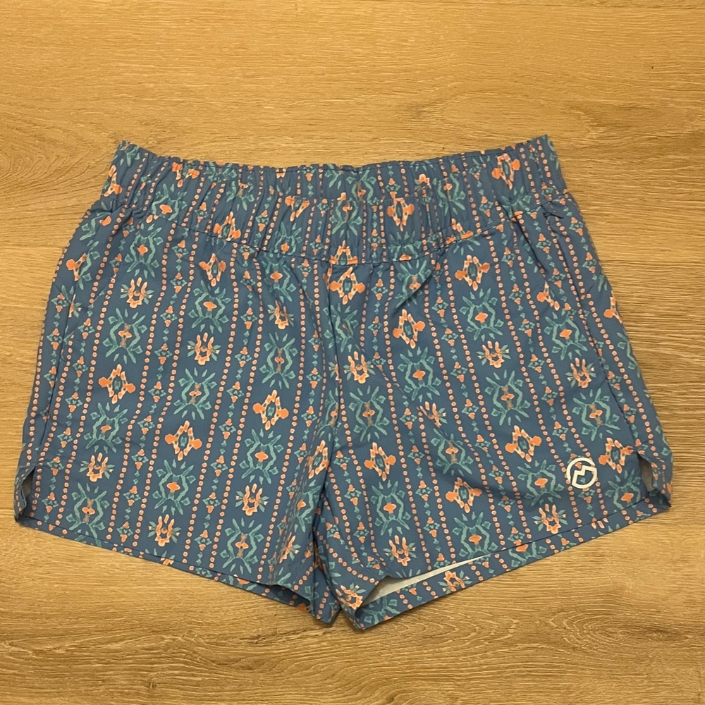 Magellan Outdoors Blue and Orange Athletic Shorts